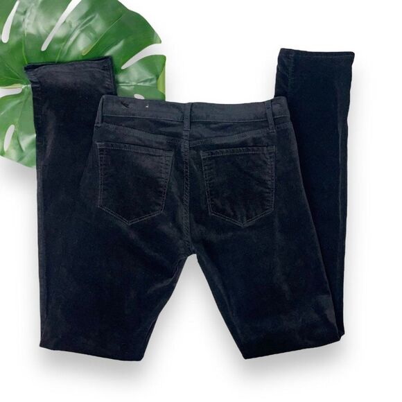 LOFT Modern Velvet Skinny Jeans in Black - Picture 7 of 10